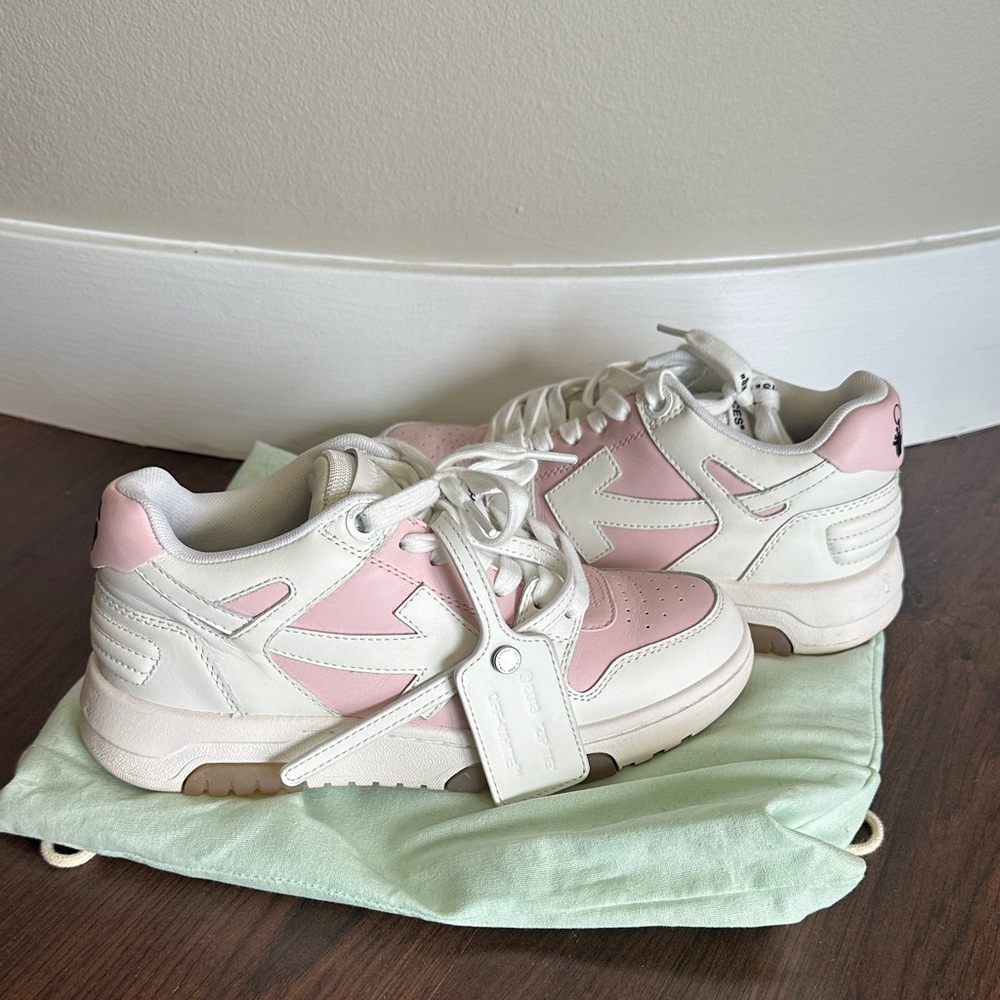 Off-White Pink and White Women's Sneakers